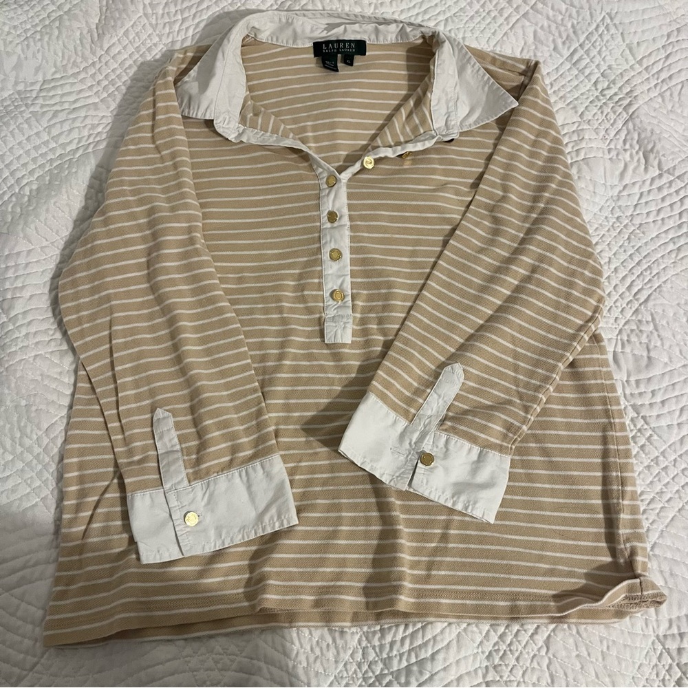 Ralph Lauren women’s collared long sleeve shirt